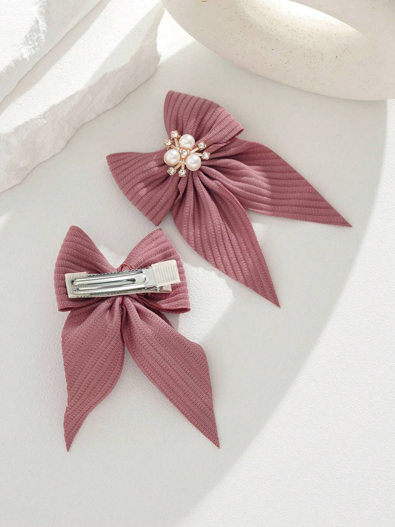 2pcs/set Butterfly Shaped Kids' Hair Clips