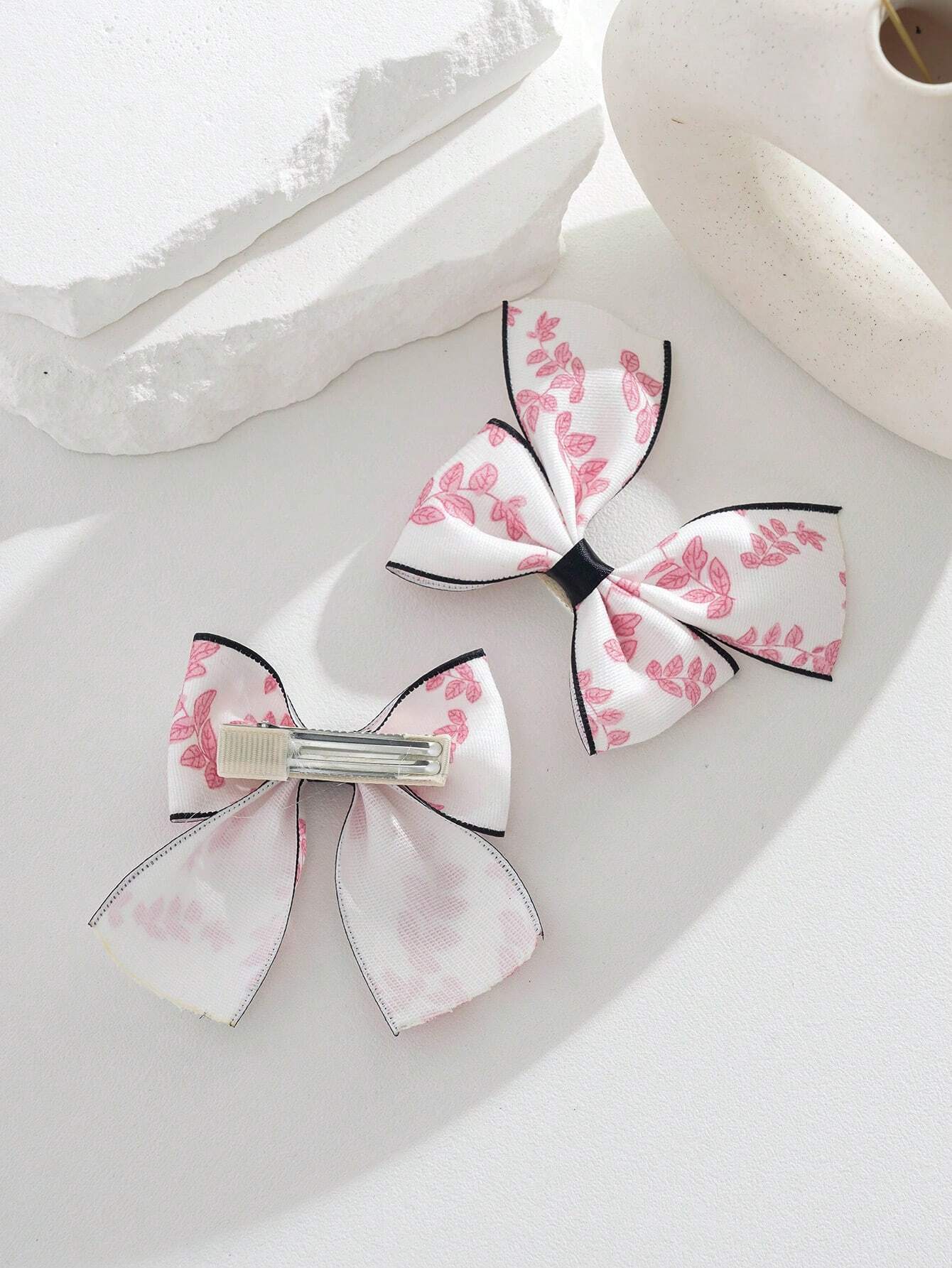 2pcs Butterfly Bow Children Hair Clip Set