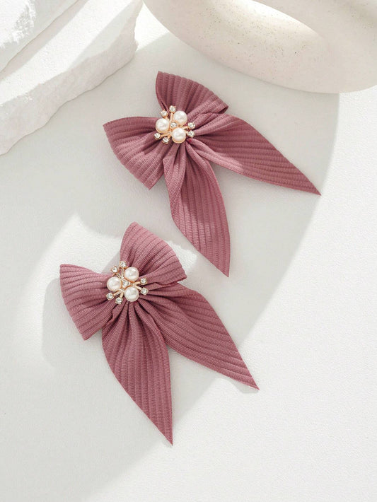 2pcs/set Butterfly Shaped Kids' Hair Clips