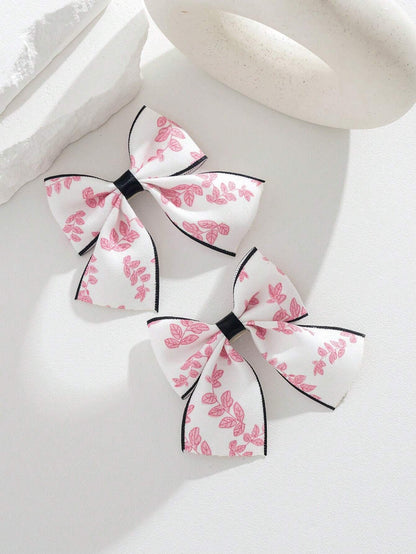 2pcs Butterfly Bow Children Hair Clip Set
