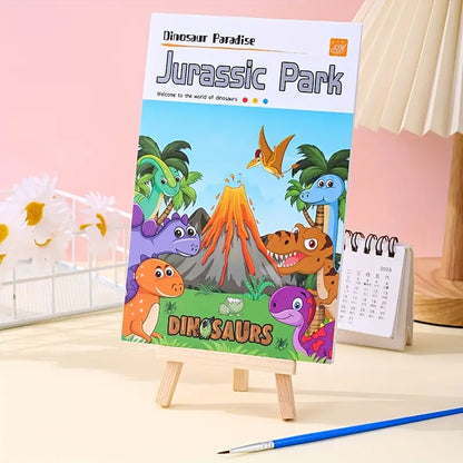 Large 12 Pages Watercolor Coloring Book