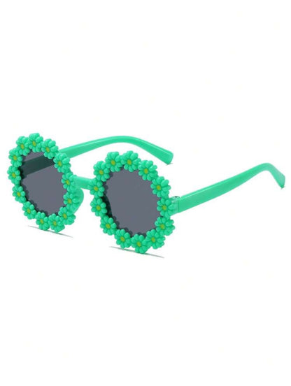 Floral Style Round Sunnies for Kids