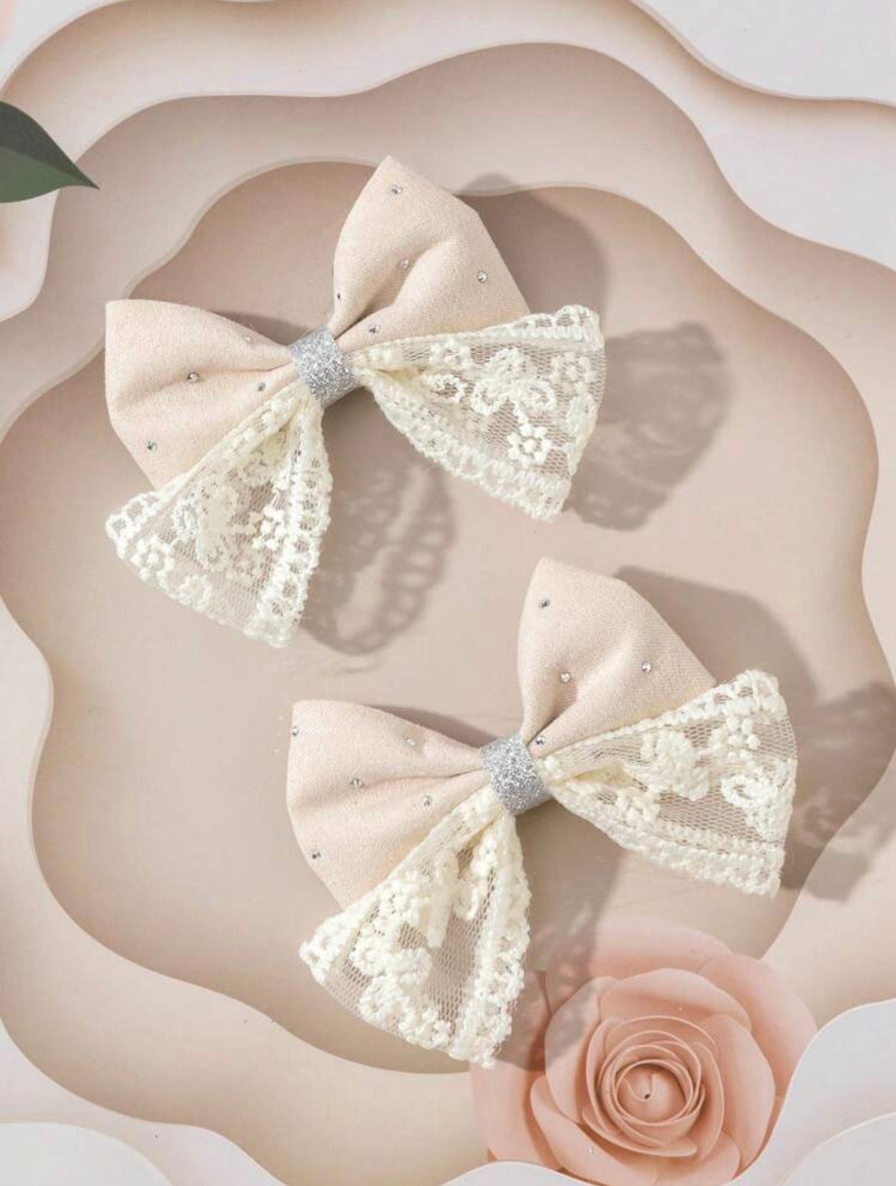 2pcs Spring Style Luxury Hair Bows