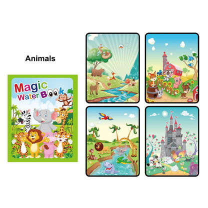 Magic Water Drawing Book with Magic Water Pen