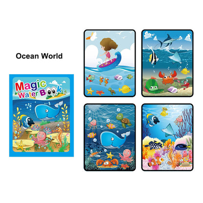 Magic Water Drawing Book with Magic Water Pen