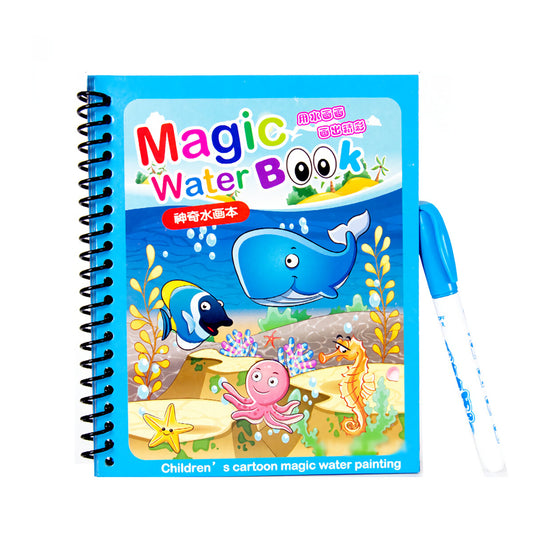 Magic Water Drawing Book with Magic Water Pen
