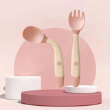 Soft Bendable Silicon Baby Spoon & Fork set